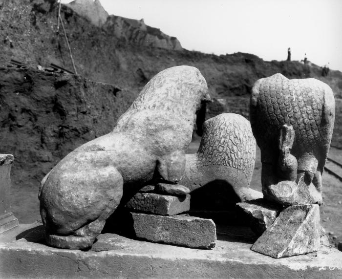 Bird of Prey (Eagle?) Holding a Hare, from the Nannas monument